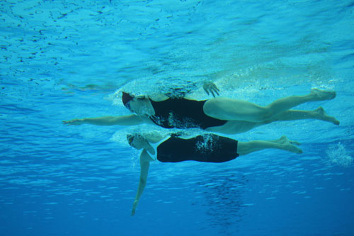 Photos: Swimmers train at the National Aquatics Center